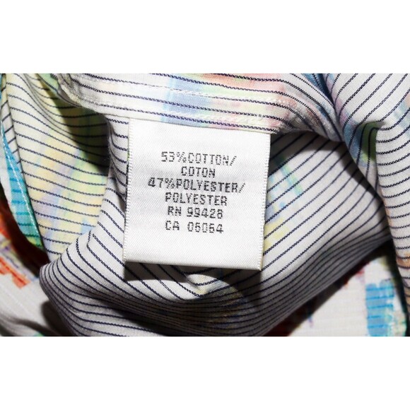 Bugatchi Uomo Classic Fit Men’s Long Button Sleeve Dress Textured Shirt Size XL - Picture 11 of 11